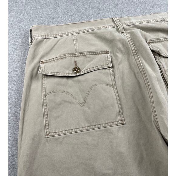 Levis Pants Mens 40x29* Tan Loose Bootcut Workwear Cargo Y2K Skater Streetwear - Picture 13 of 16